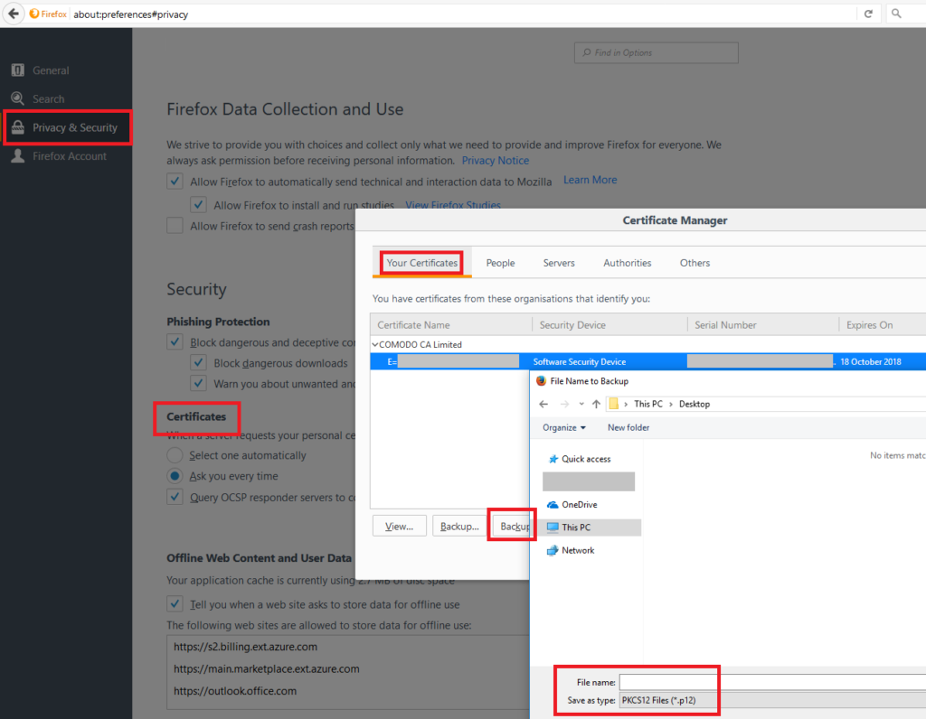 smime outlook web access