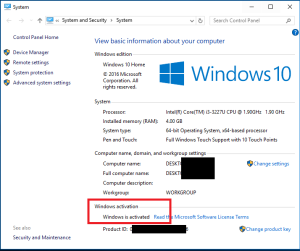 Windows 10 Activated