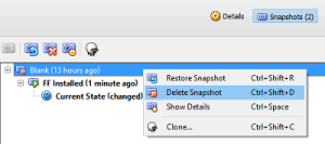 Delete unneeded snapshots