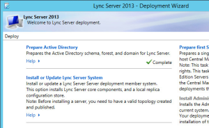 Lync 2013 FE Prep - 12 AD Prep Complete