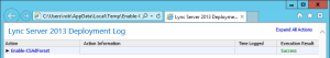 Lync 2013 FE Prep - 6 AD Prep Forest Logs