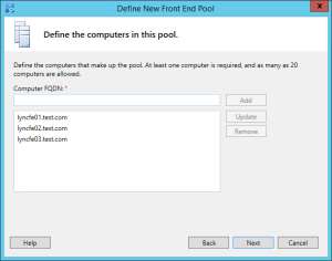 Lync 2013 FE Topology - 08 Pool Members