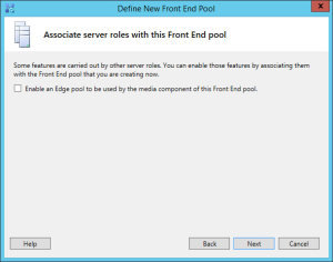 Lync 2013 FE Topology - 11 Enable Edge